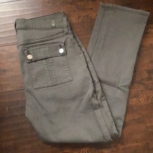 7 for All Mankind Army Green Skinny Jeans 👠